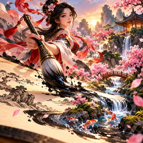 Sumi-e Bloom